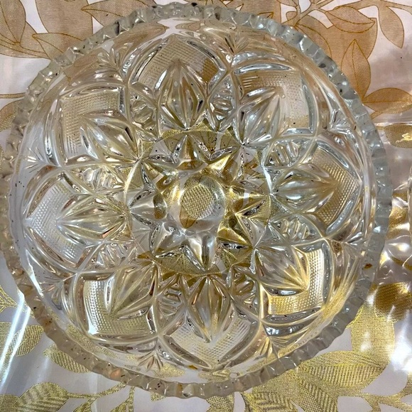Set Of 2 Vintage Cristal Plates For Candy/ Nuts Vase USSR - Picture 2 of 3